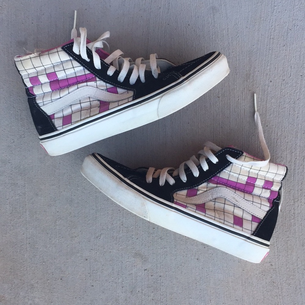 Checkered Sk8-Hi Vans